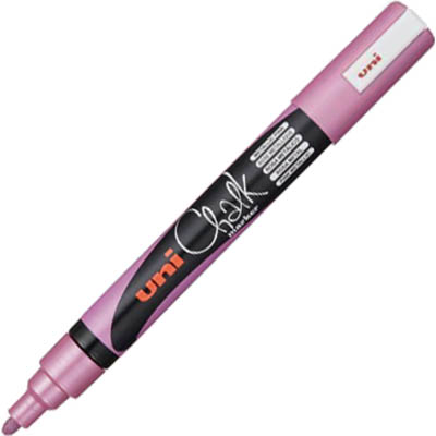 Image for UNI-BALL CHALK MARKER BULLET TIP 2.5MM METALLIC PINK from Office National Perth CBD