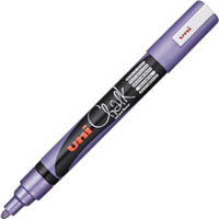 uni-ball chalk marker bullet tip 2.5mm metallic violet