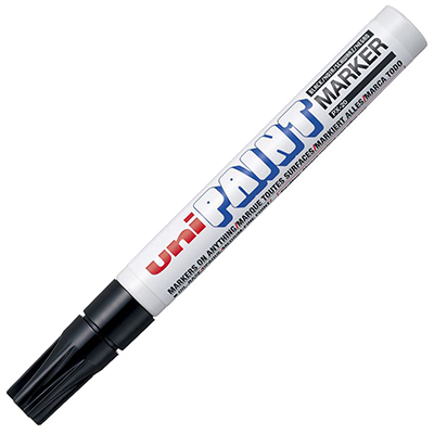 Image for UNI-BALL PX-20 PAINT MARKER BULLET 2.8MM BLACK from Emerald Office Supplies Office National