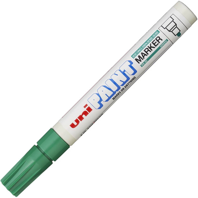 Image for UNI-BALL PX-20 PAINT MARKER BULLET 2.8MM GREEN from Office National Perth CBD
