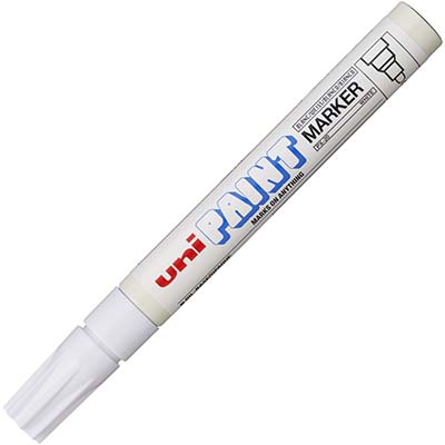 Image for UNI-BALL PX-20 PAINT MARKER BULLET 2.8MM WHITE from Office National Whyalla