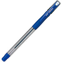 uni-ball lakubo ballpoint pen medium 1.0mm blue box 12