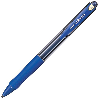 Image for UNI-BALL SN100 LAKNOCK RETRACTABLE BALLPOINT PEN 1.4MM BLUE from Office National ONE Solution Business Supplies