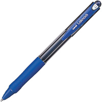 uni-ball sn100 laknock retractable ballpoint pen 1.0mm blue