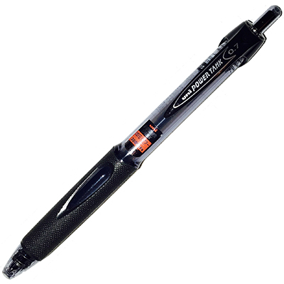 Image for UNI-BALL SN227 POWER TANK RETRACTABLE BALLPOINT PEN 0.7MM BLACK from Surry Office National