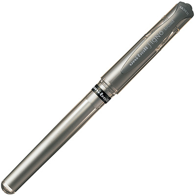 Image for UNI-BALL UM153 SIGNO GEL INK PEN 1.0MM METALLIC SILVER from PaperChase Office National