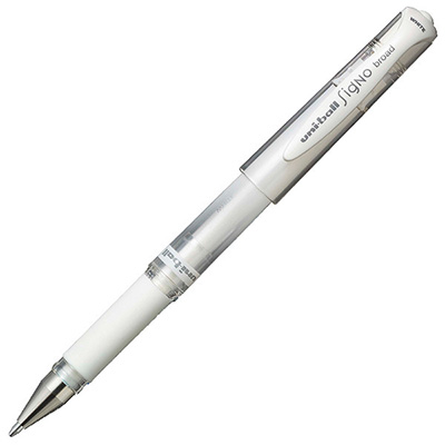 Image for UNI-BALL UM153 SIGNO GEL INK PEN 1.0MM WHITE from Ezi Office National Tweed