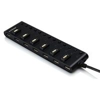 mbeat 13-port hub manager with switches usb-a 2.0