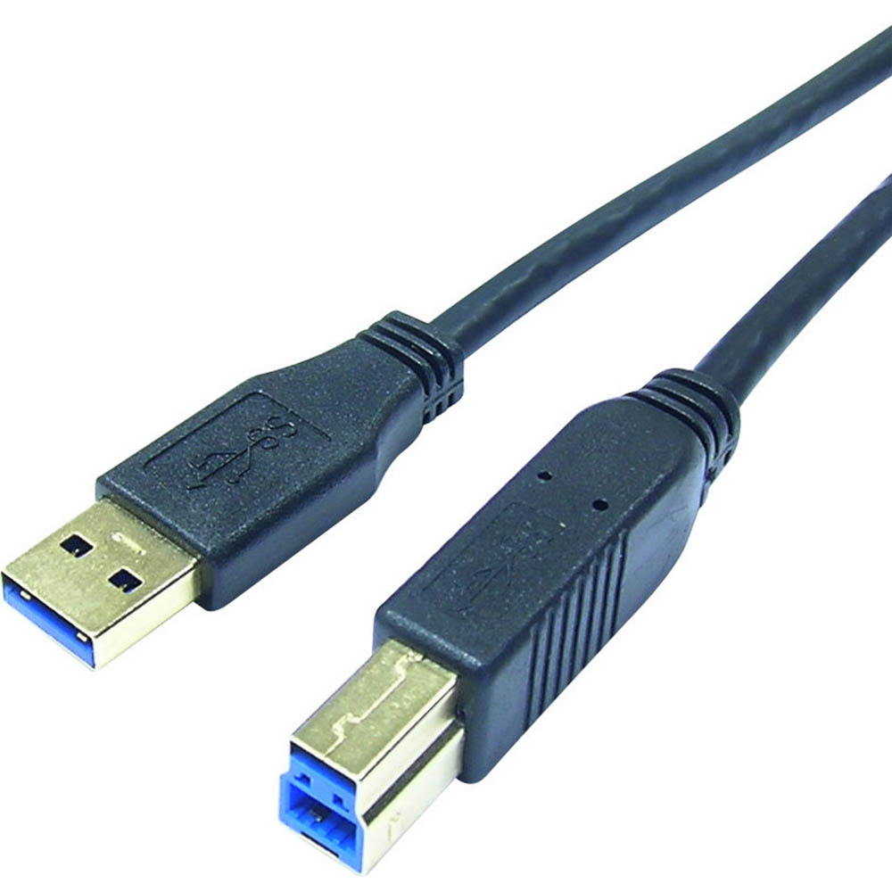 Image for COMSOL USB SUPERSPEED PERIPHERAL CABLE 3.0 A MALE TO B MALE 1M BLACK from Office National Sydney Stationery