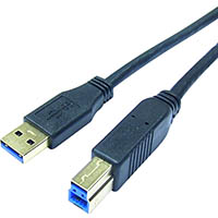 comsol usb superspeed peripheral cable 3.0 a male to b male 1m black