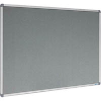 visionchart corporate felt pinboard aluminium frame 1500 x 900mm grey