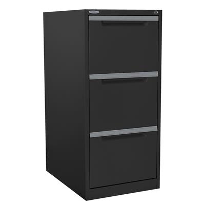 Image for STEELCO FILING CABINET 3 DRAWER 470 X 620 X 1015MM GRAPHITE RIPPLE from Aztec Office National