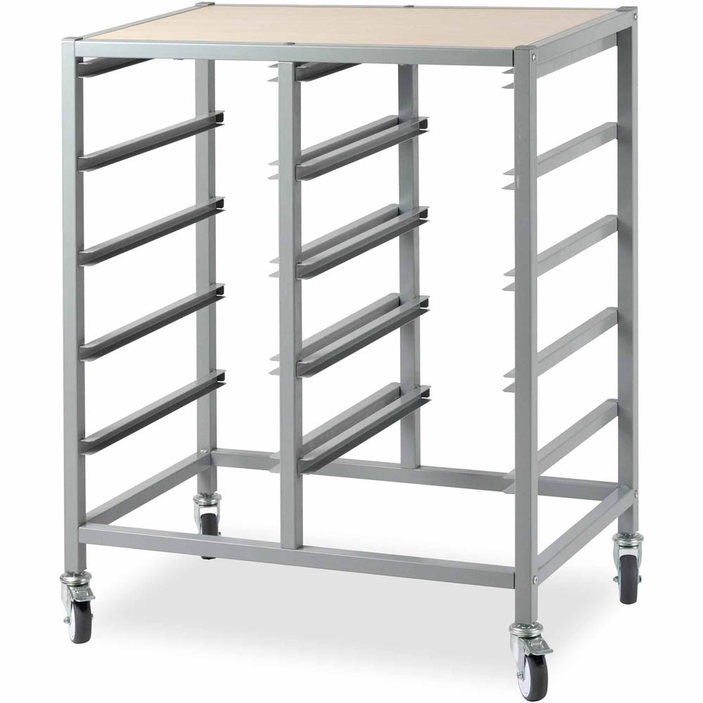 Image for VISIONCHART EDUCATION MOBILE STORAGE TOTE TRAY TROLLEY 10 BAYS from Two Bays Office National