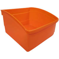 visionchart education book tub plastic large orange