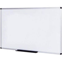 initiative magnetic whiteboard aluminium frame 1200 x 900mm
