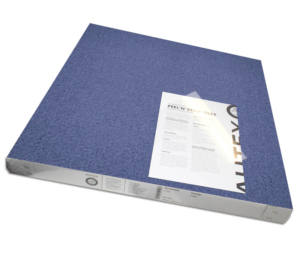 Image for VISIONCHART AUTEX ACOUSTIC FABRIC PEEL N STICK TILES 600 X 600MM CALYPSO BLUE PACK 6 from Pirie Office National