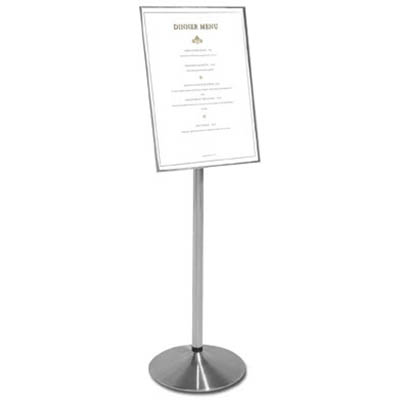Image for VISIONCHART 3-IN-1 SIGN DISPLAY STAND 1500MM STAINLESS STEEL from OFFICE NATIONAL CANNING VALE