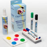 visionchart clearvision whiteboard starter kit