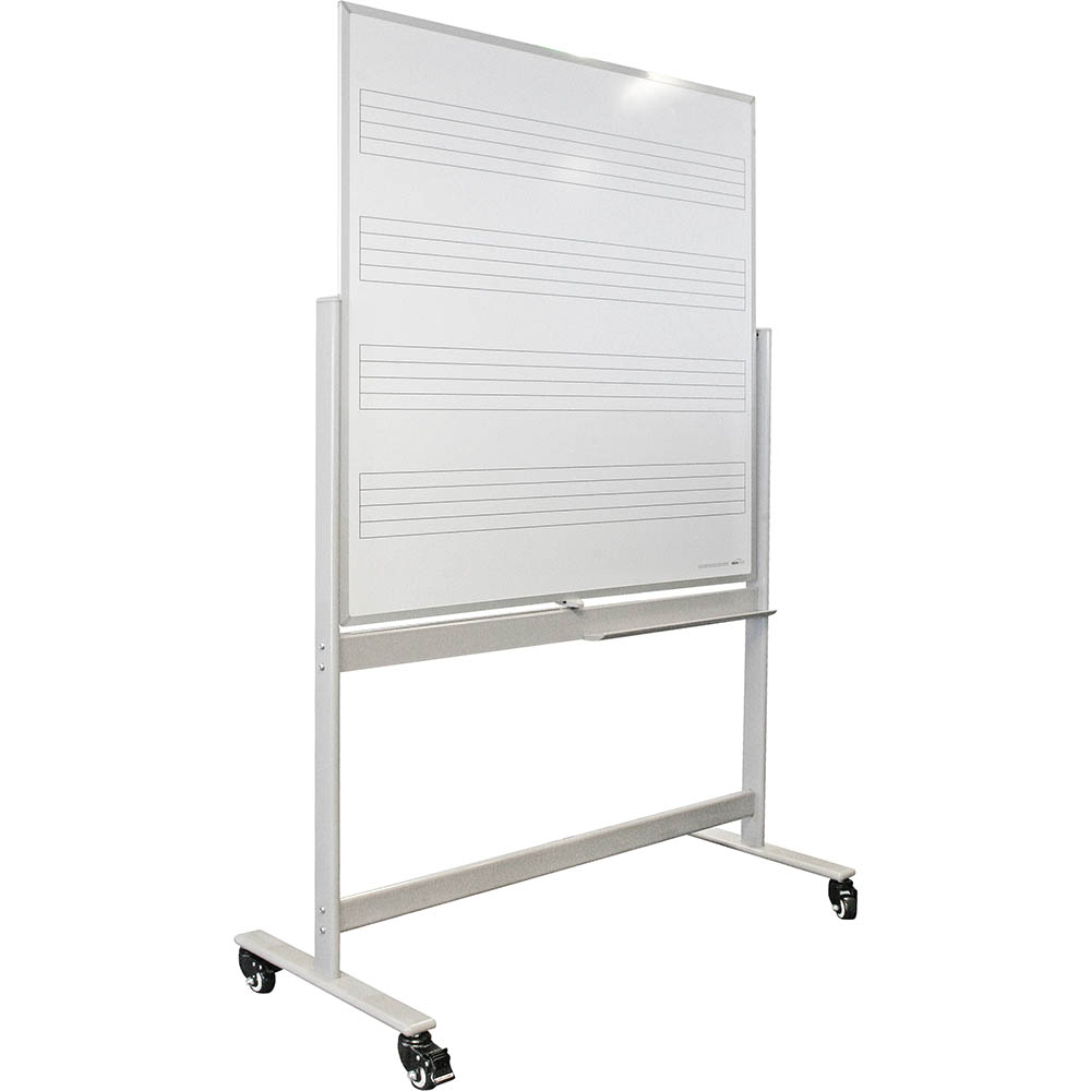 Image for VISIONCHART MOBILE MUSIC WHITEBOARD 1200 X 1200MM from Surry Office National