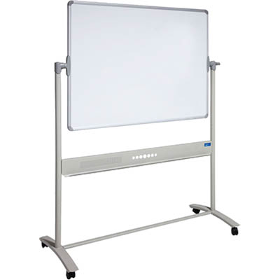 Image for VISIONCHART MOBILE PORCELAIN MAGNETIC WHITEBOARD 1200 X 1200MM from Office National
