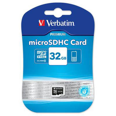 Image for VERBATIM MICRO SDHC 32GB (CLASS 10) from Two Bays Office National