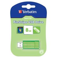 verbatim pinstripe flash drive 2.0 8gb eucalyptus green