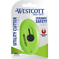 westcott 16474 magnetic mini retractable ceramic safety utility cutter