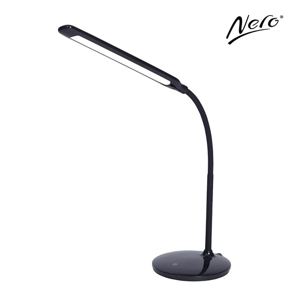 Image for NERO FLEXI DESK LAMP BLACK from Aatec Office National