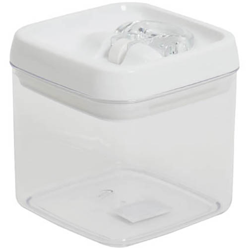 Image for CONNOISSEUR FLIP-TITE CANISTER SQUARE 1 LITRE CLEAR from Emerald Office Supplies Office National