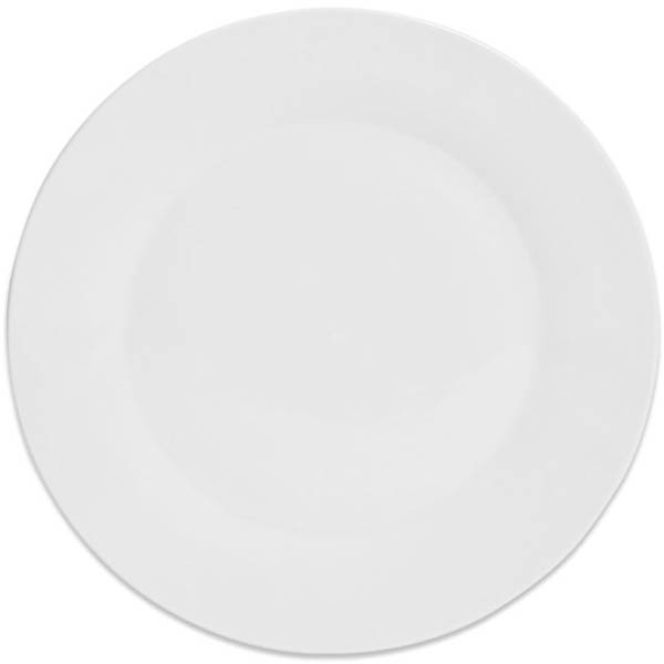 Image for CONNOISSEUR BASICS DINNER PLATE 255MM WHITE PACK 6 from Emerald Office Supplies Office National