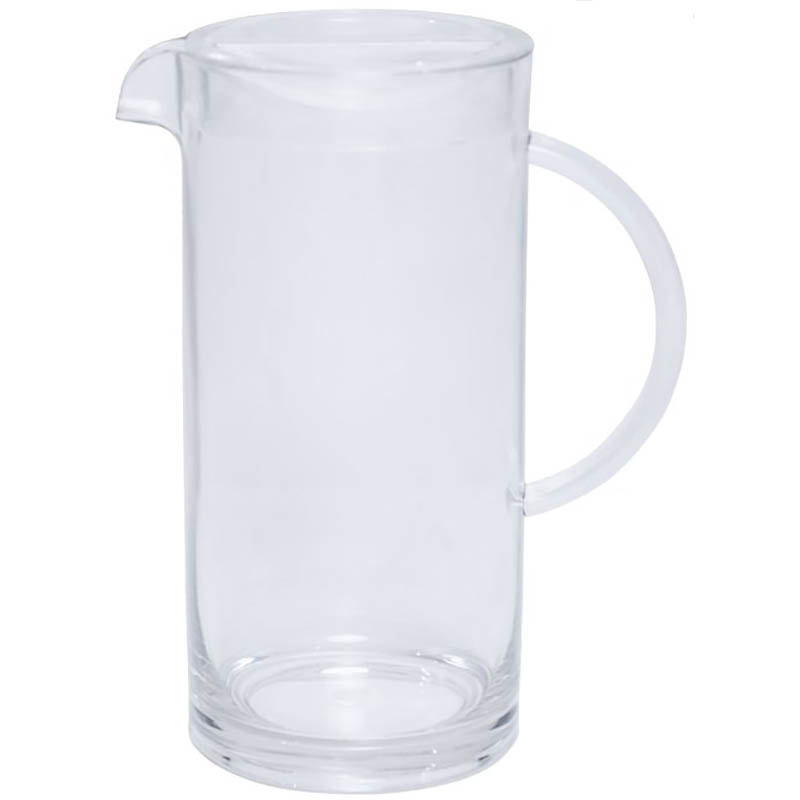 Image for CONNOISSEUR POLYCARBONATE JUG WITH LID 2 LITRE CLEAR from PaperChase Office National