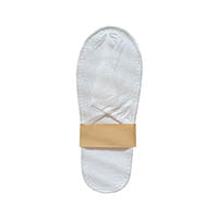 compass closed toe eco slippers in paper band white