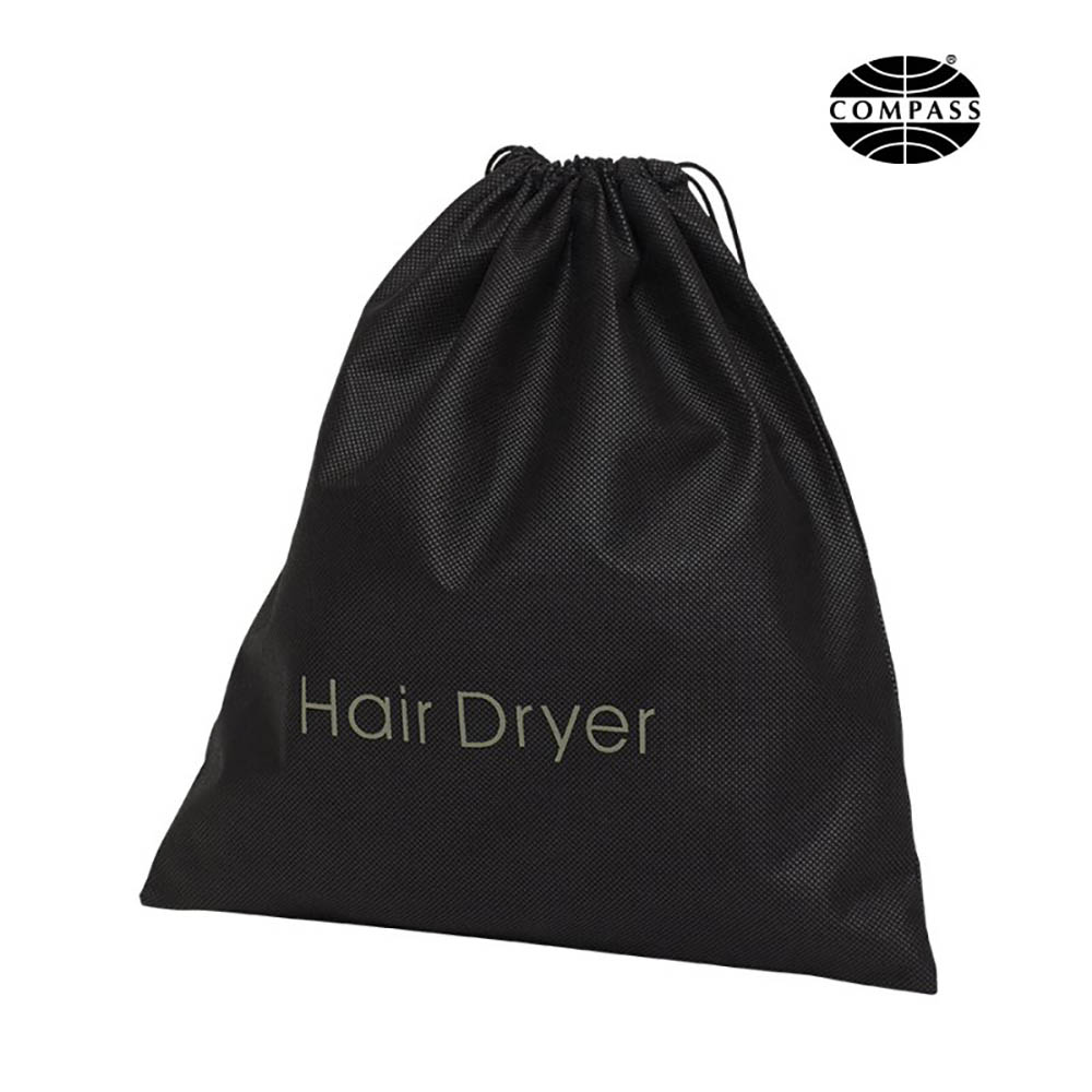 Image for COMPASS NON WOVEN HAIR DRYER BAG BLACK from OFFICE NATIONAL CANNING VALE