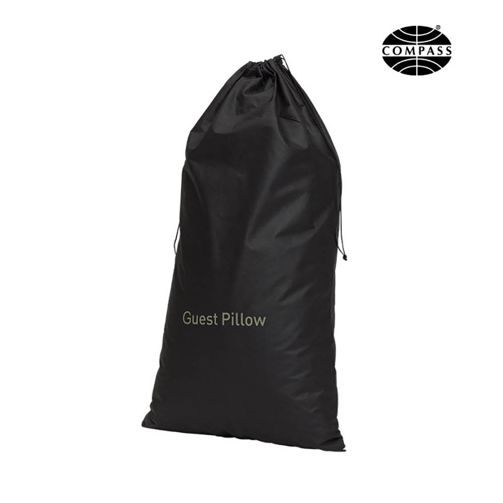 Image for COMPASS NON WOVEN GUEST PILLOW BAG BLACK from BACK 2 BASICS & HOWARD WILLIAM OFFICE NATIONAL