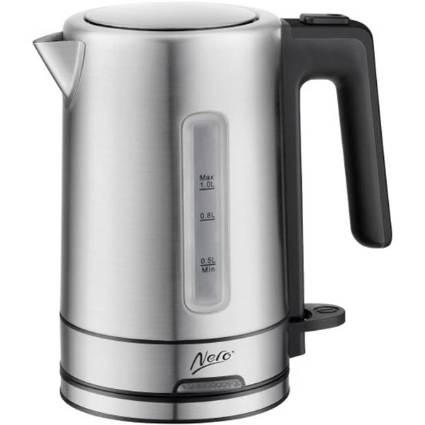 Image for NERO SELECT KETTLE STAINLESS STEEL 1 LITRE BRUSHED STAINLESS STEEL from Office National Capalaba