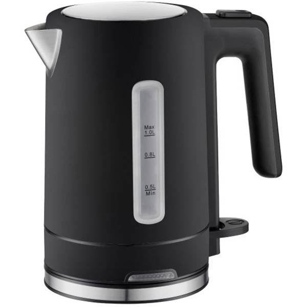 Image for NERO SELECT KETTLE STAINLESS STEEL 1 LITRE MATT BLACK from OFFICE NATIONAL CANNING VALE