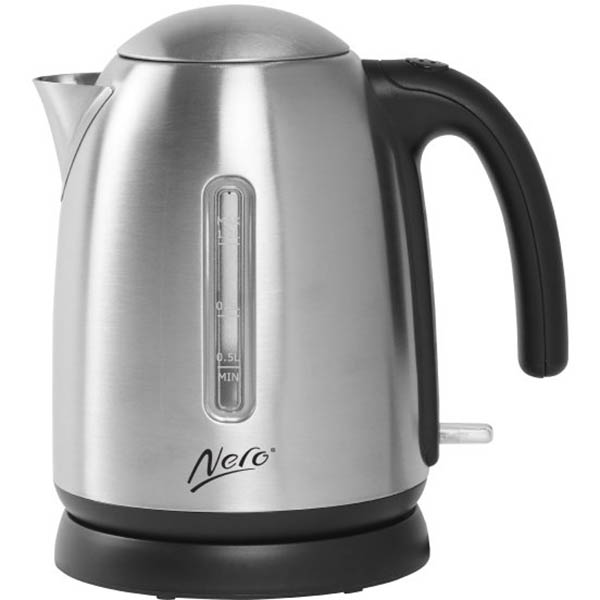 Image for NERO STUDIO KETTLE STAINLESS STEEL 1.2 LITRE BRUSHED STEEL from Office National Sydney Stationery