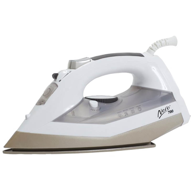 Image for NERO 700 STEAM AND DRY IRON BOX WHITE/CHAMPAGNE from OFFICE NATIONAL CANNING VALE