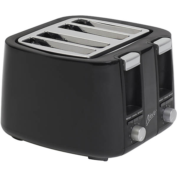 Image for NERO TOASTER 4 SLICE BLACK from Office National Barossa