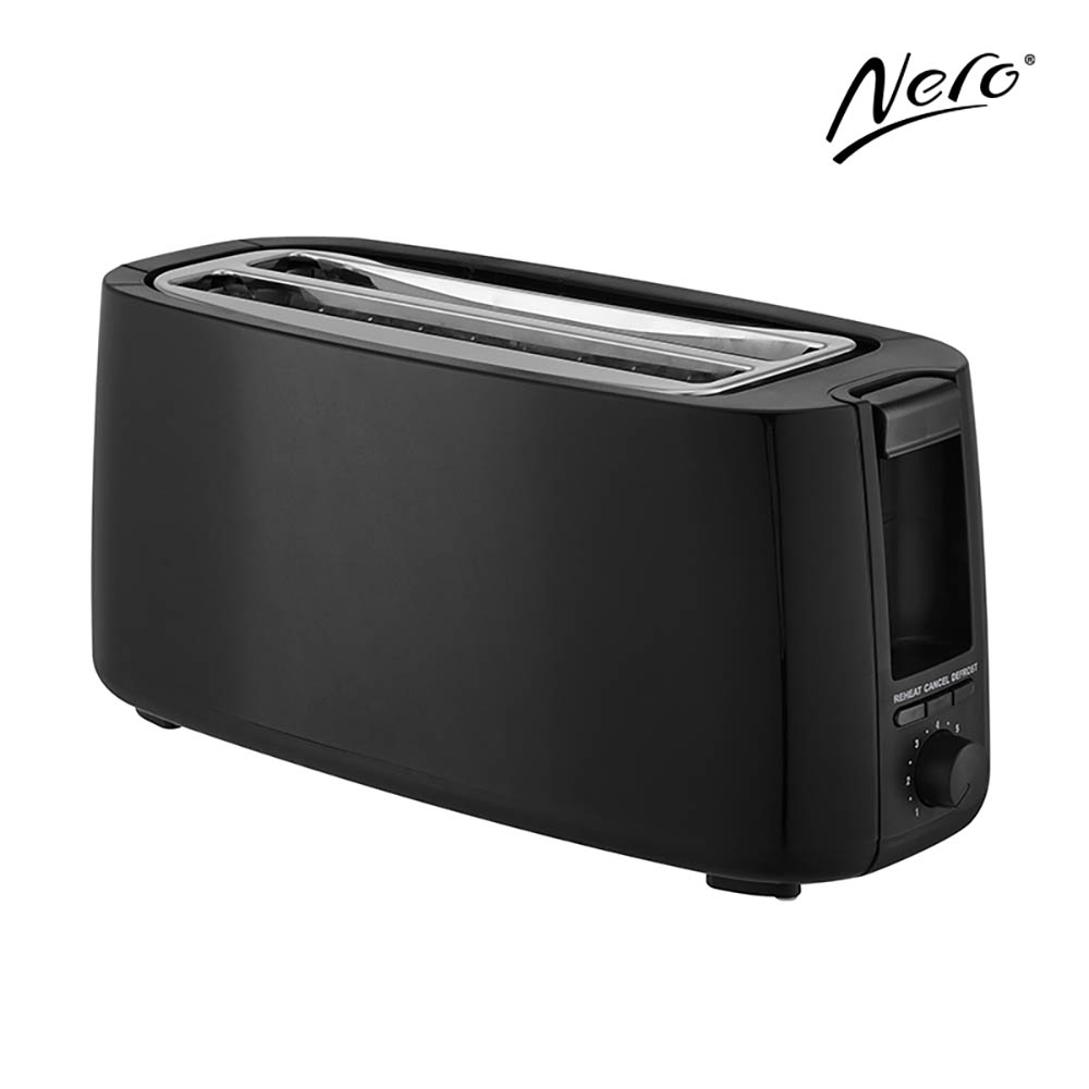 Image for NERO TOASTER 4 SLICE LONG BLACK from Office National