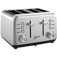 nero classic style toaster 4 slice stainless steel