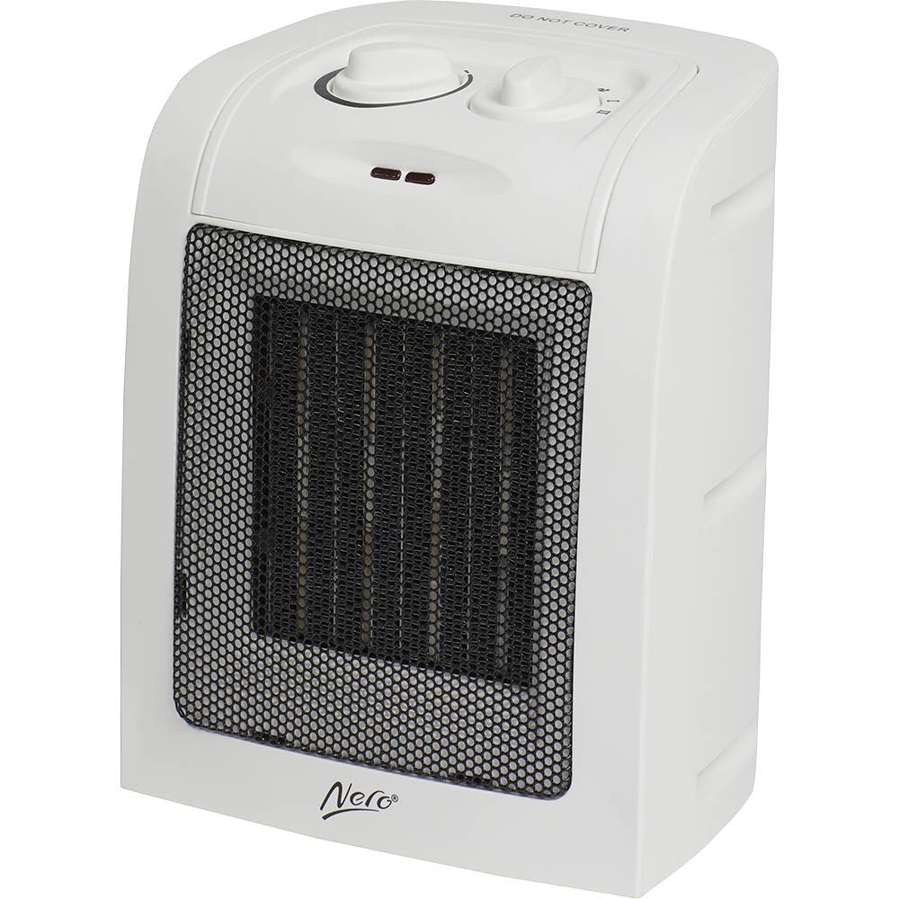 Image for NERO CERAMIC HEATER PORTABLE WHITE from Academy Office National