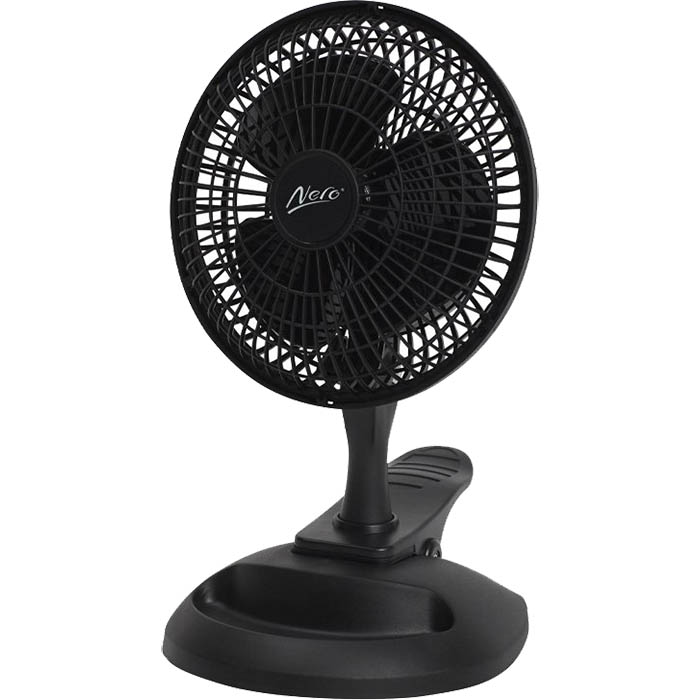 Image for NERO CLIP AND STORAGE DESK FAN 150MM BLACK from Express Office National
