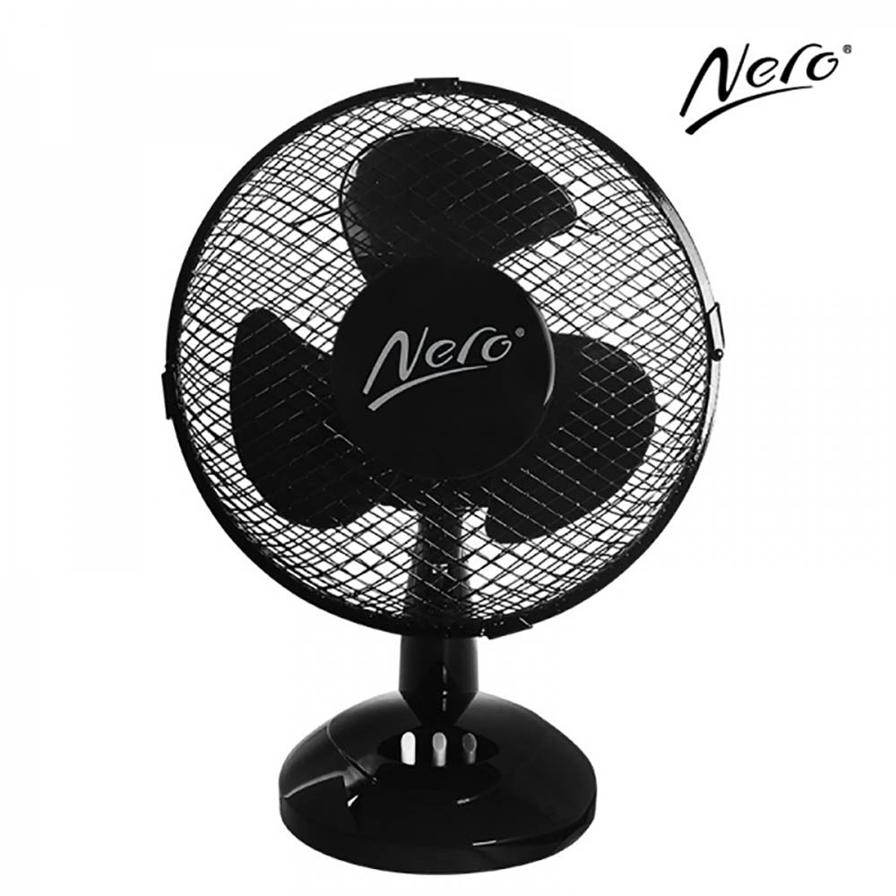 Image for NERO DESK FAN 230MM BLACK from OFFICE NATIONAL CANNING VALE