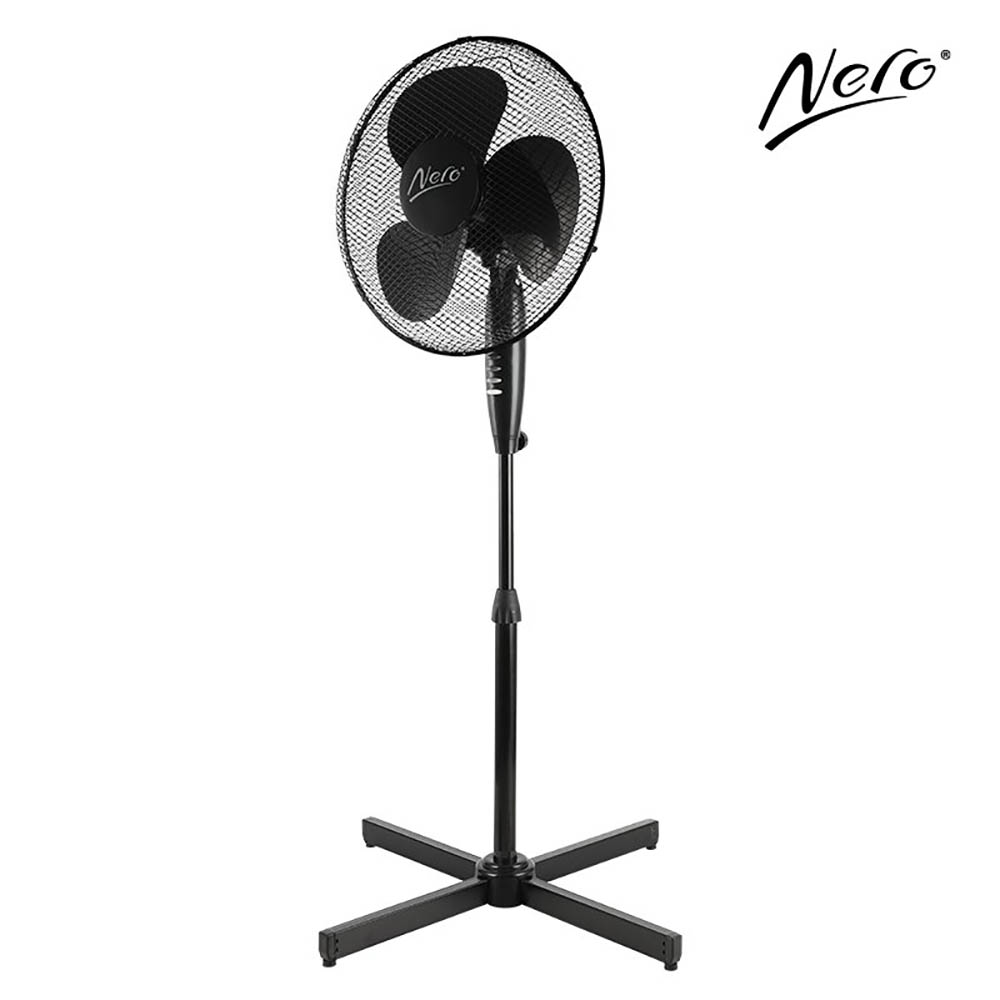 Image for NERO PEDESTAL FAN 400MM BLACK from M & M Office National