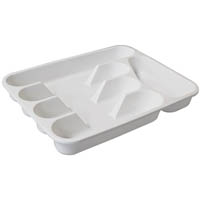connoisseur cutlery tray 5 compartment white