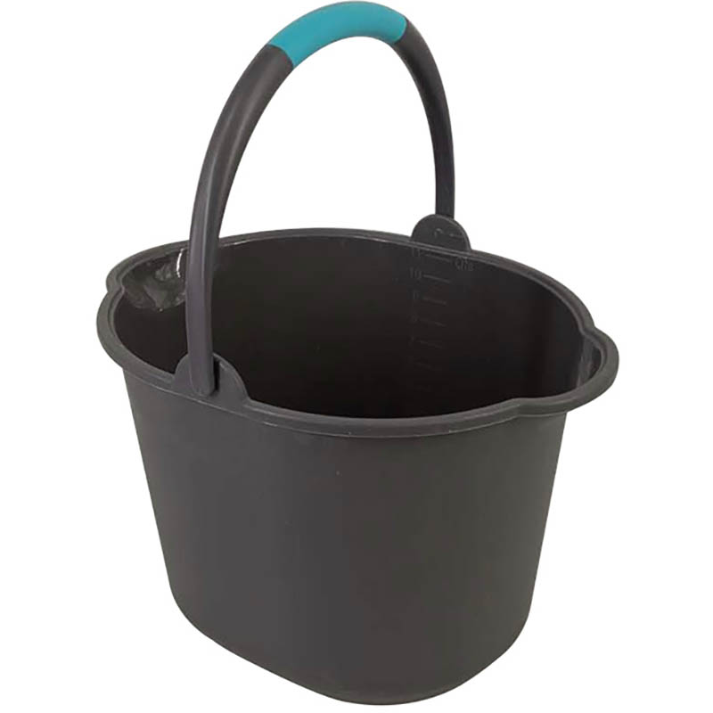 Image for COMPASS PLASTIC BUCKET 11 LITRE GREY from Office National Mount Gambier