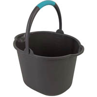 compass plastic bucket 11 litre grey