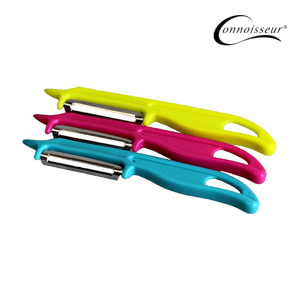Image for CONNOISSEUR VEGETABLE PEELER STRAIGHT 145MM ASSORTED PACK OF 3 from Aztec Office National
