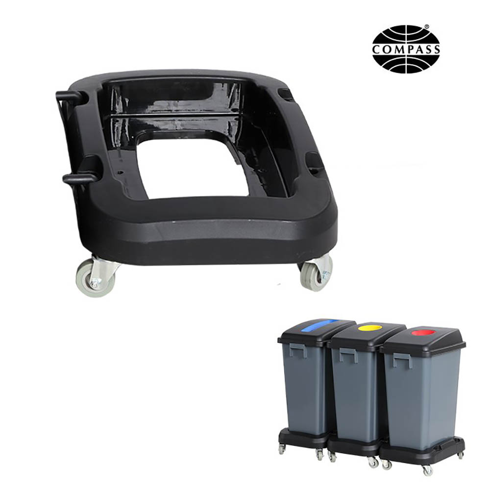 Image for COMPASS BASE FOR 7606010 BIN WITH 4 CASTORS AND HOOK BLACK from Surry Office National